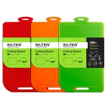 실텍 국산 무독성 프리미엄 실리콘 도마 (소/중/대), 오렌지