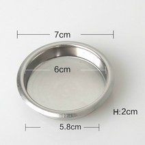 커피 그라인더 브러쉬 청소솔 메이커 포터 필터 블랭크 필터 블라인드 필터 바구니 백플러시 고무 디스크 에스프레소 머신 그룹 헤드 역세 청소기, 58mm 블랭크 필터