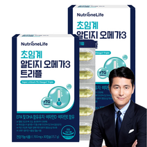 뉴트리원 초임계 식물성 알티지 오메가3 트리플 저온초임계추출 EPA DHA rTG 오메가3 비타민E 비타민D 6중복합기능성, 2박스, 30캡슐