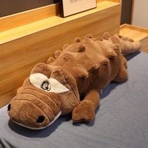 가팡 귀여운 브라운 악어 바디필로우 1m