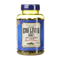 Holland & Barrett 홀랜드 앤 바렛 대구간유 위드 멀티 비타민 500mg 180캡슐, 1세트
