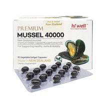 하이웰 뉴질랜드 푸른홍합 MUSSEL 40000 90캡슐 초록입홍합오일 초록홍합 그린홍합 뉴질랜드홍합, 1개