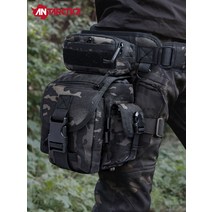 오토바이 자전거 레그백 웨이스트백 허리쌕 다리 가방 남자 전술 타기 허리 기관차 스포츠 야외 방수 다기능 위장 허리와, [06] 블랙 + 주전자 세트
