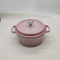 더치오븐 미니더치오븐4QT 에나멜 주철 네덜란드 오븐 캐서롤 접시 냄비 뚜껑 벚꽃 핑크