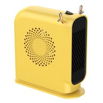 컨벡터 온풍기 라디에이터 전기히터Sarmocare-500w 휴대용 전기 히터 방 난방용 가정용 겨울 팬, 02 YELLOW_02 EU
