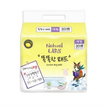 네츄럴랩 똑똑한 반려견 배변패드 대형 천연레몬향 30p, 1팩
