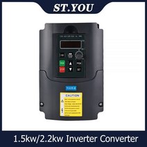 주파수 변환기 60hz 50hz to 헤르츠 2.2KW/1.5KW VFD 인버터 단상 입력 220v 및 3 상 출력 CNC 스핀들 모터 속도 제어용 220V, 2.2kw
