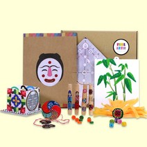 [필아트샵]즐거운 전통 민속놀이 전래 7종 미술 만들기 세트(대량할인), 5개 세트