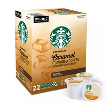 Starbucks 스타벅스 버라이어티 큐리그 캡슐 22개입 커피 16종, 카라멜 맛