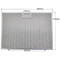 00671276 671276 쿠커 후드 필터 금속 그리스 필터 Balay Bosch Neff Pitsos siemens용 425x310mm