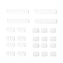 케이블 빗 클램프 정리 도구 6 핀 8 핀 24 핀 3.0 3.6mm 컴퓨터 관리 전원 배선 커넥터 24 개, CHINA_WHITE