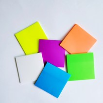 투명 반투명 형광 컬러 필름 접착 메모지 인덱스 플래그 스티키노트, 반투명 그린