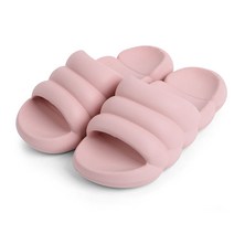 마카롱슬리퍼 뚱카롱슬리퍼 구름 실내화 거실화, 핑크