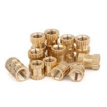 팝너트건 10/20/50PCS M3 M4 M5 M6 M8 황동 인서트 너트 사출 성형 구리 임베디드 널링 나사 삽입, 17 M5X6X6-20pcs