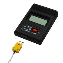 TM902C 디지털 LCD K형 온도계 단일 입력 프로 열전대 프로브 검출기 센서 판독기 K-타입 디지털 온도계 테스터 온도 측정기 열전대 니들 프로브 미니 온도계 습도계, CHINA
