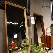 끌레오 멀바우 오크 원목 대형 와이드 전신거울 인테리어 벽걸이 현관 스탠드 거울 CL093, 04_오크 원목_W1000XD70XH1900