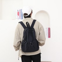 사계절 남녀공용 커플 학생 노트북 태블릿 나일론 바스락 가벼운 더블 백팩