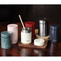 더바른유통 도시락통 200ml 280ml 보온 도시락통 1인용 보온도시락통 보온 죽통 어린이집 죽통, 그레이색