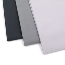 엔조이스티치/ 오가닉 코튼 원단 -그레이 계열 3종/ 프랑스자수 야생화자수 퀼트 마스크원단 수예 의류, 챠콜