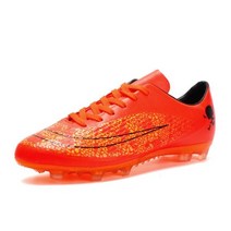 인조잔디 축구화 축구용품 풋살화 운동화 뉴 오렌지 남성 전문 미끄럼 방지 풋살 로우 탑 실내 잔디 축구 부츠 스니커즈