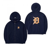 MLB 베이직 빅로고 기모 후드집업 DT (D.Navy)