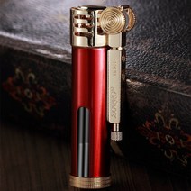연료통 Zorro 투명 연료 탱크 레트로 라이터 모터 오일 금속 황동 그루브 등유 가솔린 73x23mm 46.5g 흡연, [08] D