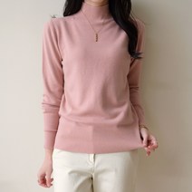 컬러뷰 반폴라 니트