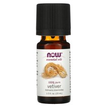 NOW Foods 에센셜 오일 100% 순수 베티버 10ml (1/3 fl oz)