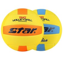 Star 1+1 스타 빅 발리볼 비치 배구공 소프트 비치볼, 오렌지+오렌지