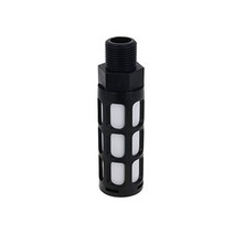 Othmro Black Pneumatic Muffler 4PCS 10mm Male Thread Plastic Pneumatic Air Exhaust Silencer Muffler, 1