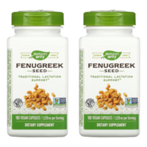 (2PACK)Natures Way 네이쳐스웨이 호로파씨앗 종자 추출물 FENUGREEKSEED 1220 mg 대용량 320캡슐, 180정, 2개