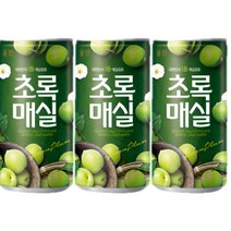 웅진 초록매실 180ml, 50캔