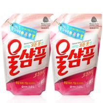 애경 울샴푸 절약형 1300ml 일반/드럼세탁기용, 5개