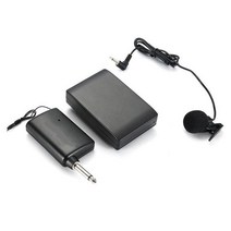 유튜버마이크 2.4G 무선 마이크 라펠 칼라 휴대용 클립온, 01 black