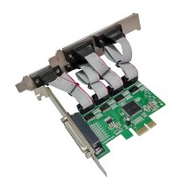 RS232 DB9 4 포트 확장 카드 PCIEXPRESS 1.1 준수 16C550/16C552/16C554/16C750 UART 표준 호환성