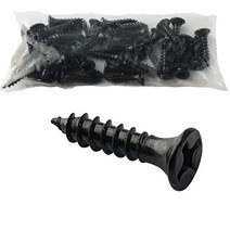 피스 3mm 접시머리 목공용 목공 나사 못 검정, 피스-흑색3x12(100개)