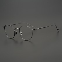 일본 하우스브랜드 초경량 금속테 뿔테 안경 티타늄 가벼운 남녀공용 하금테 c12