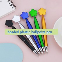 볼펜녹음기 초소형 녹음펜 플라스틱 구슬 펜 커스텀 로고 20 선물용 손님용 맞춤 결혼, 04 flower