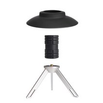 이소가스랜턴 감성캠핑 분위기 캠핑조명 램프 Camping Lantern Lamp Shade Anitislip Flashlight Holder La, 01 Black Set