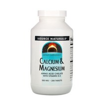 소스내추럴스 칼슘 앤 마그네슘 300 mg 250 정, 1개, 기본