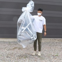 두꺼운 대형 PE 비닐봉투 유아용품 이삿짐 정리 김장비닐 벌크, 2호(60x90 100매)