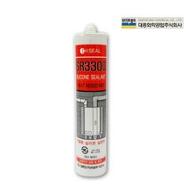 대흥 내열용 실리콘 실란트 SR-3300 보일러 연통 닥트 난방 배관 내열 고온 실링 실리콘, 대흥 내열 실리콘SR-3300 적색