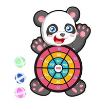 SJSHOP 키즈 보드 게임 패션 패턴이 있는 다트 보드 게임 세트 끈적 끈적한 공 가족 놀이 소년과 소녀를 위한 최고의, 천, 팬더