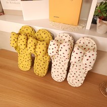 딸기 3중쿠션 실내화 천슬리퍼