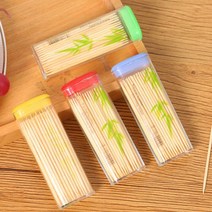 4통 휴대용 대나무 이쑤시개 포켓수납용 양면요지, 상품선택