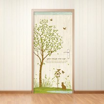 제제데코 현관문시트지 유레이즈미업A, 엠보에어프리/베이직(좌측)