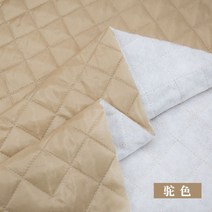 자투리 누빔 원단 만들기 강아지옷 천 패브릭 이불면패드 홈패션 순면 린넨코튼, 카멜누빔(1m간격)