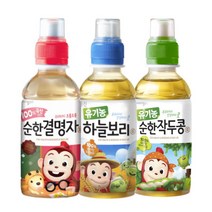 [웅진식품] 어린이 차음료 200ml x 24페트(유기농 하늘보리/유기농 작두콩차/순한 결, 선택:유기농 작두콩차200ml x 24페트