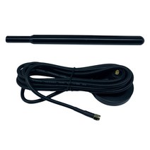 700-2700 MHz 35dBi 3G 4G LTE 안테나 (3 미터 RG174 케이블 마그네틱베이스 포함), 100x60x30mm, 블랙, 플라스틱