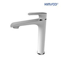 킴스코파쎄 탑볼 원홀 수전 크롬 화이트 KLO401